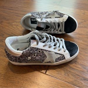 Golden Goose Limited Edition - Pewter Glitter Superstar Sneakers - 36